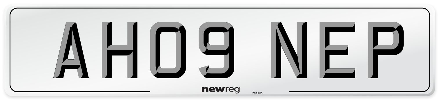 AH09 NEP Number Plate from New Reg